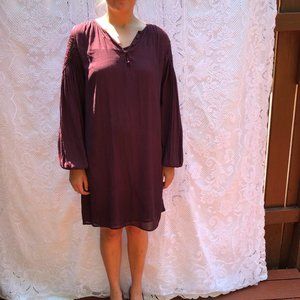 Loft Purple Babydoll Dress